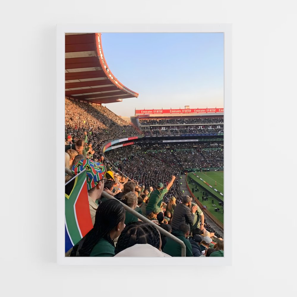 Poster Fervor des Fans – affiche Rugby (vue 3)